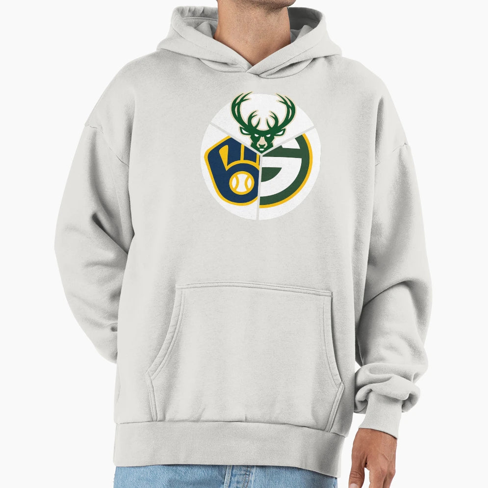 Wisco Sports Triquad Hoodie - Aesthetic Graphic Men Women - T-Shirt, Sweatshirt, Hoodie
