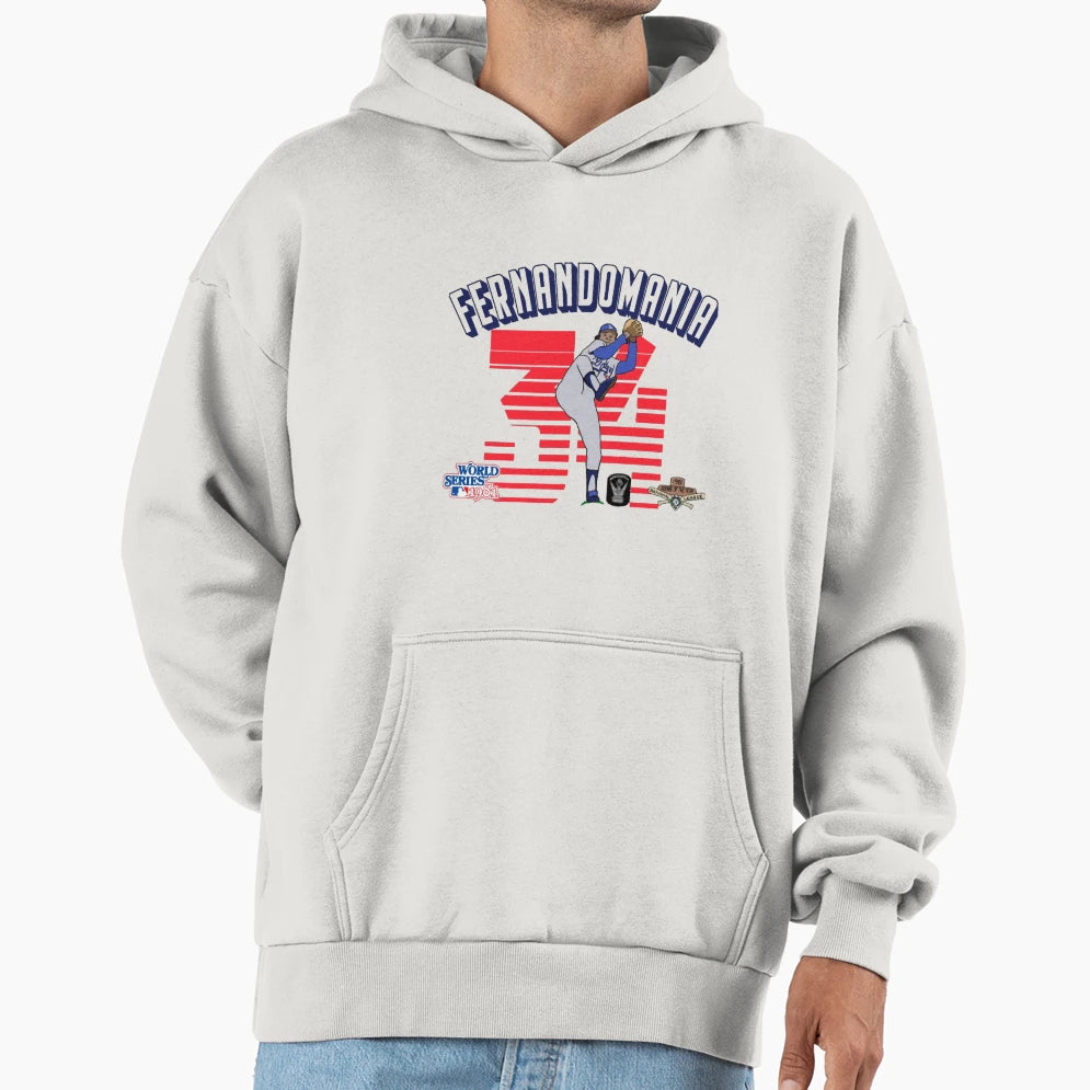 Fernandomania Fernando Valenzuela El Hoodie - Fun Novelty Design Men Women - T-Shirt, Sweatshirt, Hoodie