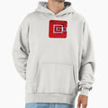 Cg5 Red Grunge Textured Logo Hoodie - Casual Everyday Wear for Adults - T-Shirt, Sweatshirt, Hoodie