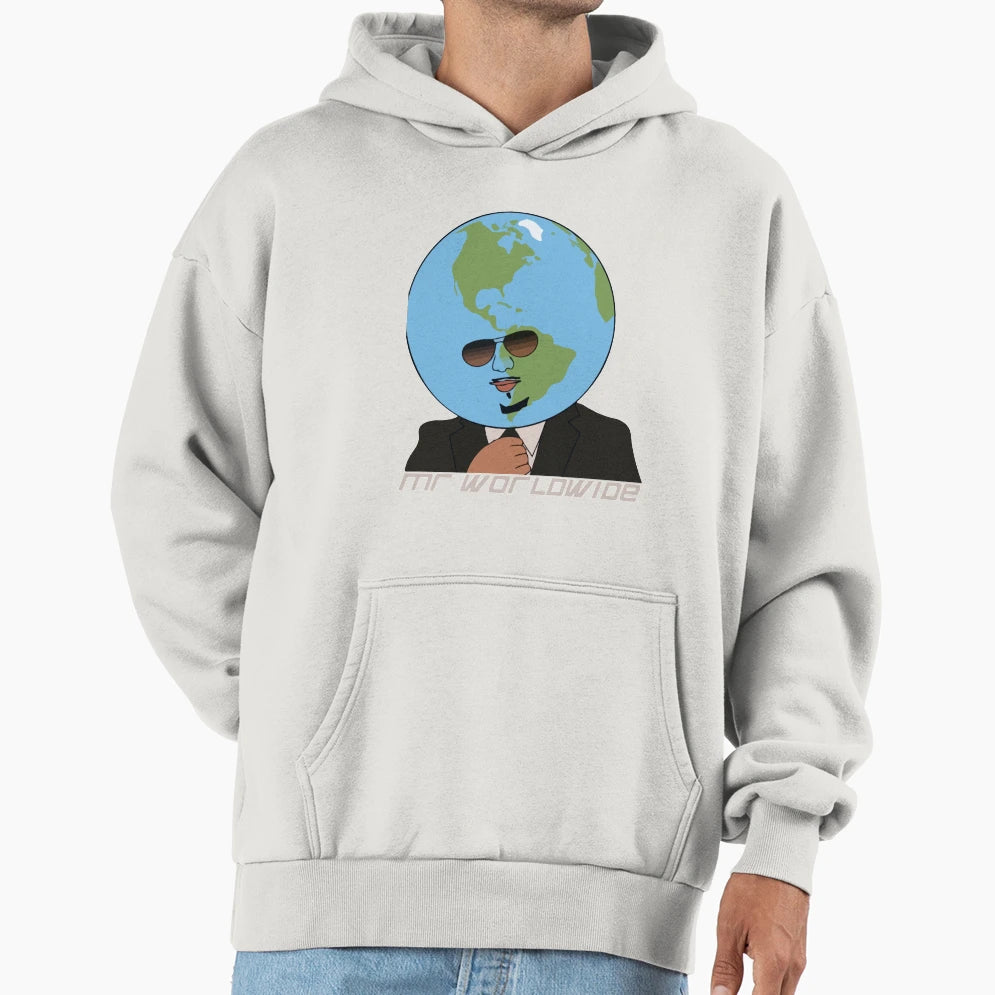 Mr Worldwide Hoodie - Fun Novelty Design Men Women - T-Shirt, Sweatshirt, Hoodie