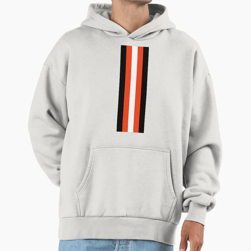 Alt Black Red And White Mod Racing Stripes Hoodie - Graphic Print Men Women - T-Shirt, Sweatshirt, Hoodie