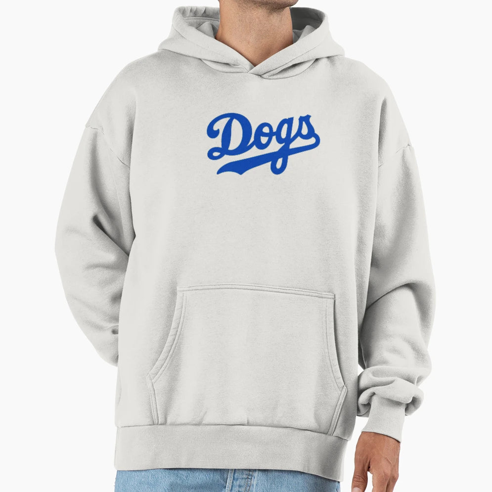 La Dogs White Hoodie - Minimalist Print Unisex - T-Shirt, Sweatshirt, Hoodie