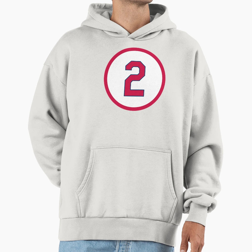 Red Schoendienst 2 Jersey Number Hoodie - Trendy Graphic Men Women - T-Shirt, Sweatshirt, Hoodie