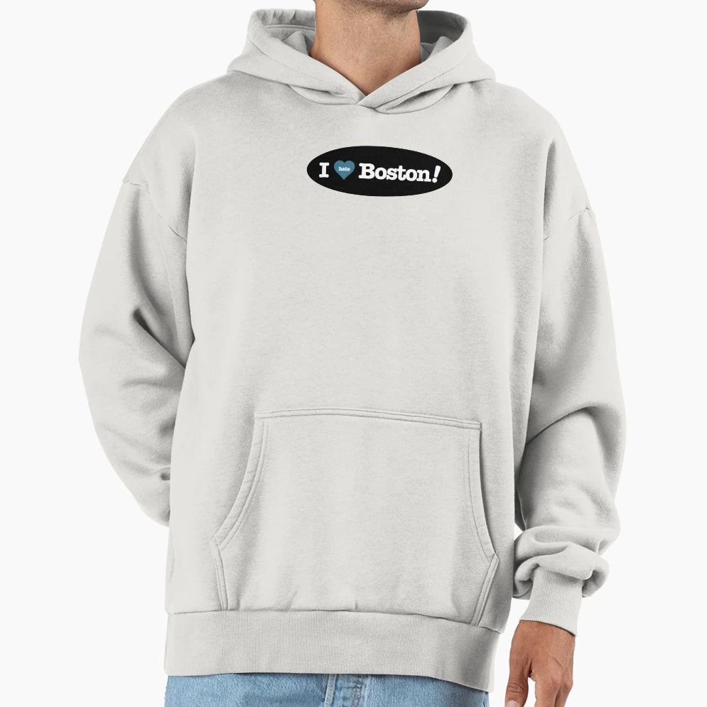 Hate Boston Green Hoodie - Minimalist Print Unisex - T-Shirt, Sweatshirt, Hoodie