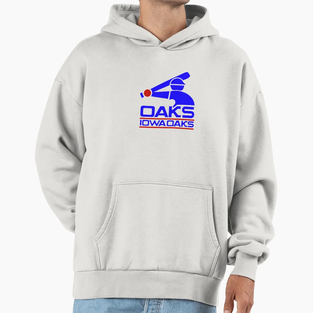 Iowa Oaks Minor League Baseball Logo Hoodie - Custom Art Print Men Women - T-Shirt, Sweatshirt, Hoodie