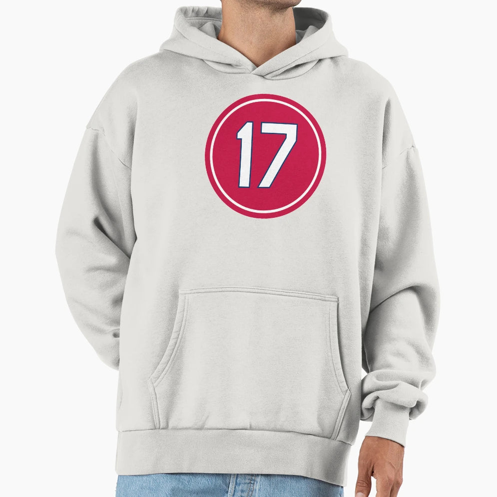 Dizzy Dean 17 Jersey Number Hoodie - Casual Everyday Wear Unisex - T-Shirt, Sweatshirt, Hoodie