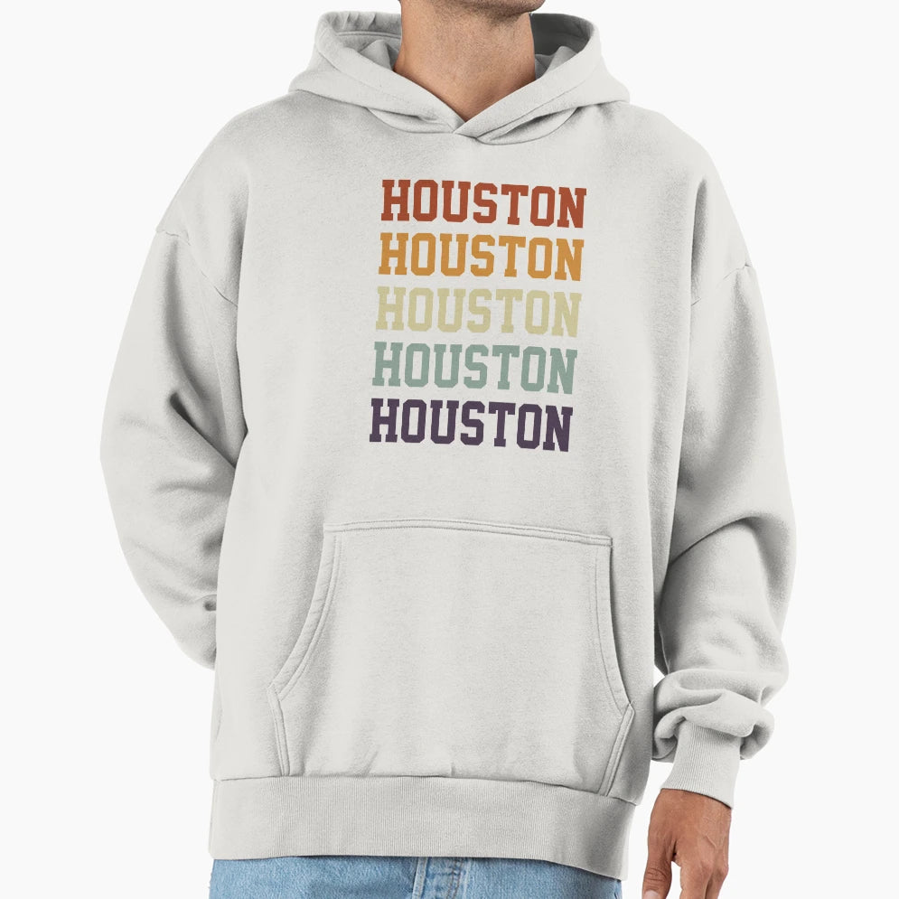 Houston Texas City Hoodie - Minimalist Print for Adults - T-Shirt, Sweatshirt, Hoodie