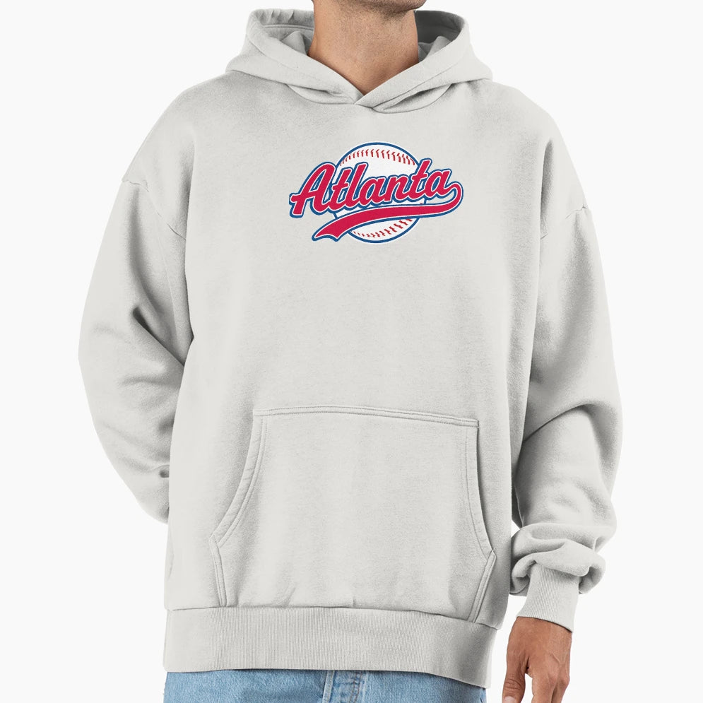 Atlanta Baseball Throwback Hoodie - Unique Graphic for Adults - T-Shirt, Sweatshirt, Hoodie