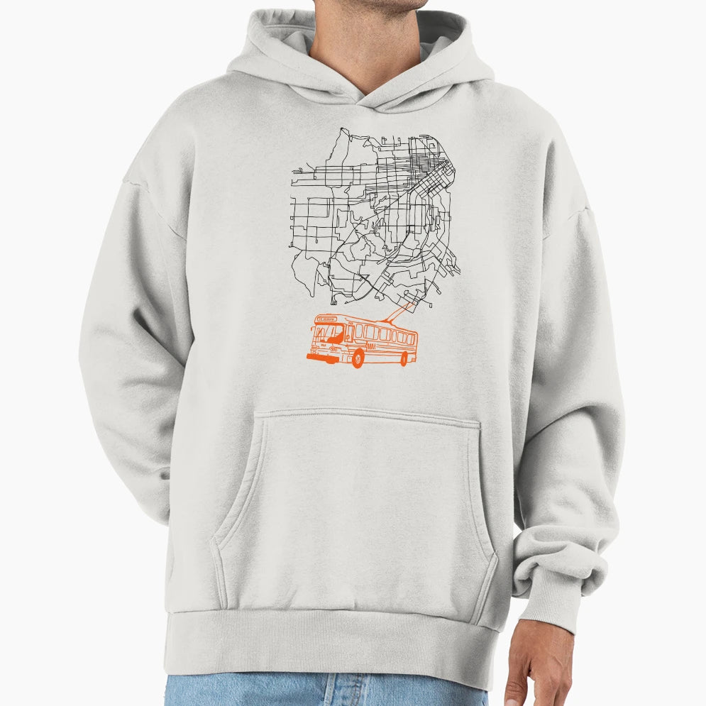 Muni Bus Hoodie - Streetwear Style for Adults - T-Shirt, Sweatshirt, Hoodie