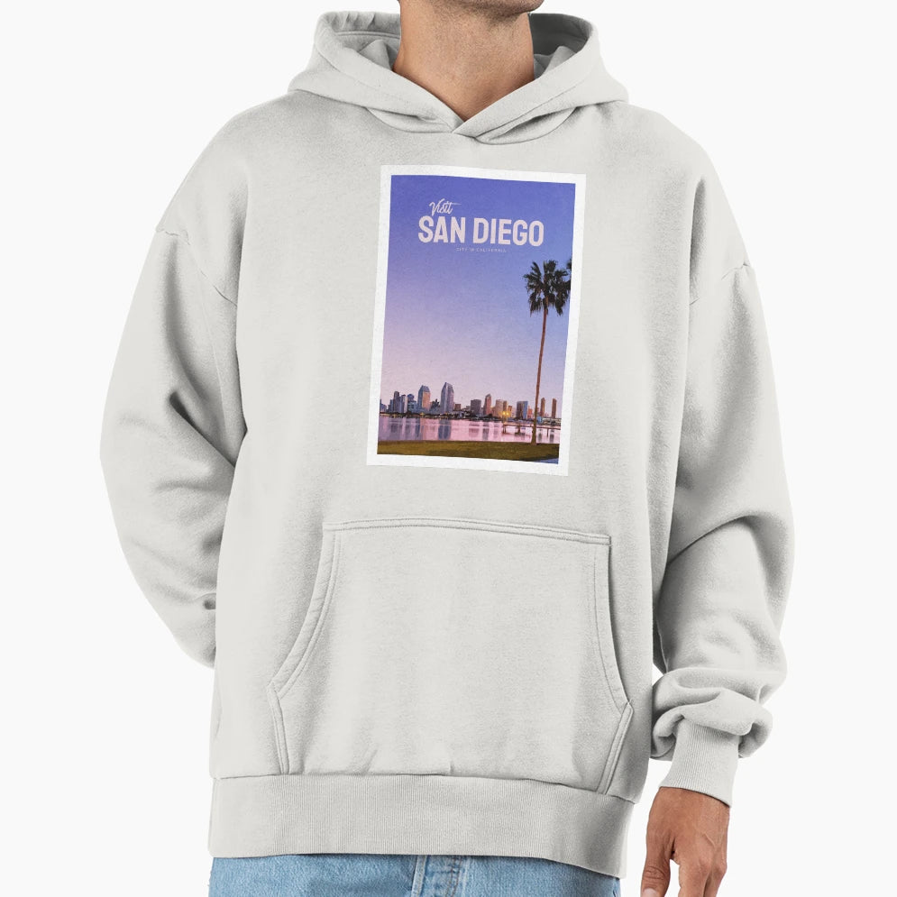 Visit San Diego Hoodie - Custom Art Print Men Women - T-Shirt, Sweatshirt, Hoodie
