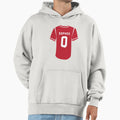 Sophos Red Jersey Q Hoodie - Novelty Apparel Unisex - T-Shirt, Sweatshirt, Hoodie