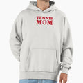 Tennis Mom Red Hoodie - Trendy Graphic for Adults - T-Shirt, Sweatshirt, Hoodie