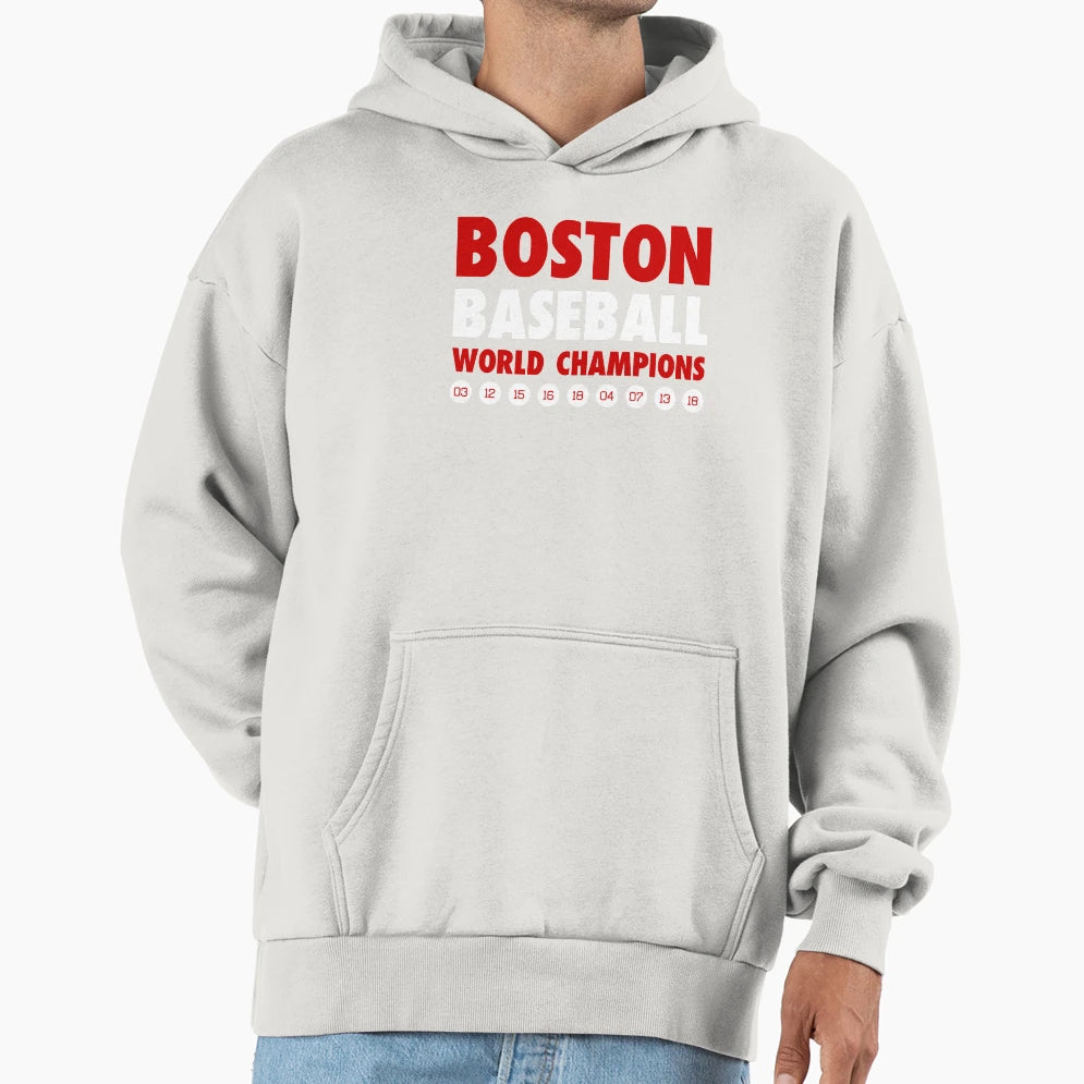 Boston Baseball 18 Hoodie - Unique Graphic Unisex - T-Shirt, Sweatshirt, Hoodie