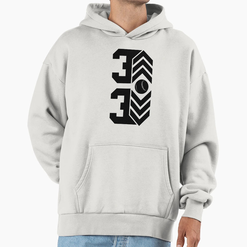 Up Down Baseball Hoodie - Novelty Apparel Unisex - T-Shirt, Sweatshirt, Hoodie