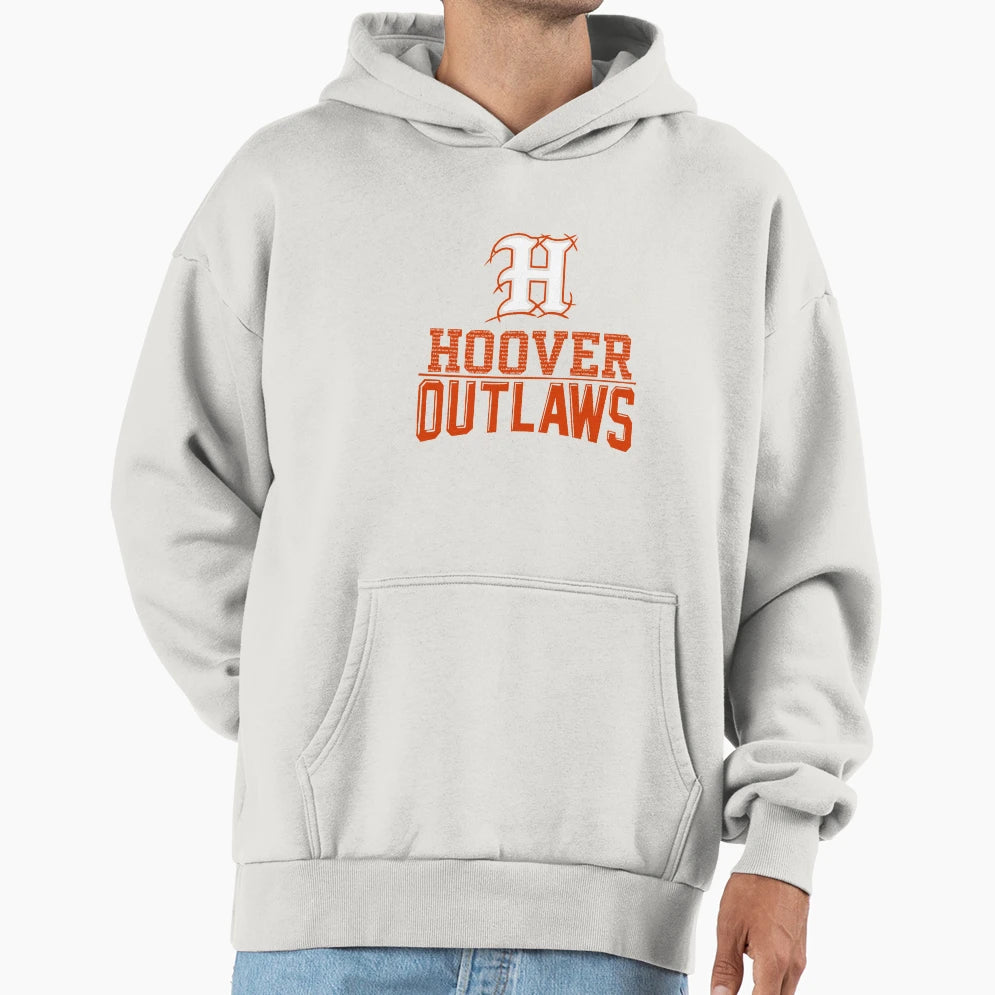Hoover Outlaws All Star Baseball Hoodie - Aesthetic Graphic Men Women - T-Shirt, Sweatshirt, Hoodie