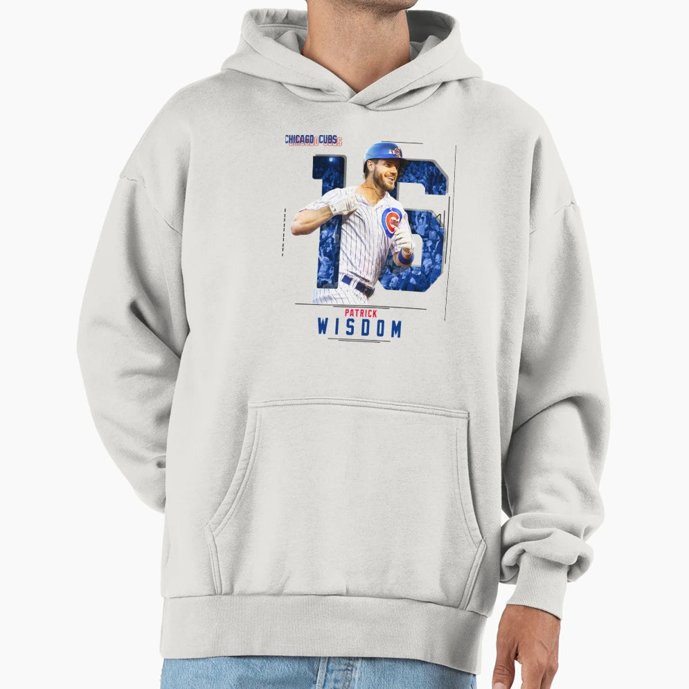 Patrick Wisdom Baseball Hoodie - Novelty Apparel Unisex - T-Shirt, Sweatshirt, Hoodie