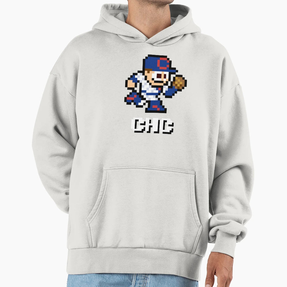 Chicago 8 Bit Player Initials Hoodie - Custom Art Print Unisex - T-Shirt, Sweatshirt, Hoodie