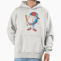 Drip Baseball Bat Red White Blue Hoodie - Minimalist Print Unisex - T-Shirt, Sweatshirt, Hoodie