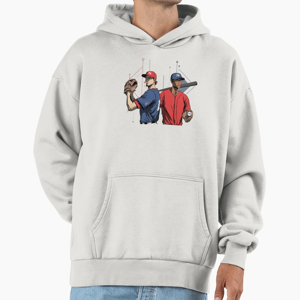 Baseball Hoodie - Custom Art Print Unisex - T-Shirt, Sweatshirt, Hoodie