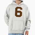 Number 6 Brown Six Sports Number 6 Hoodie - Casual Everyday Wear for Adults - T-Shirt, Sweatshirt, Hoodie