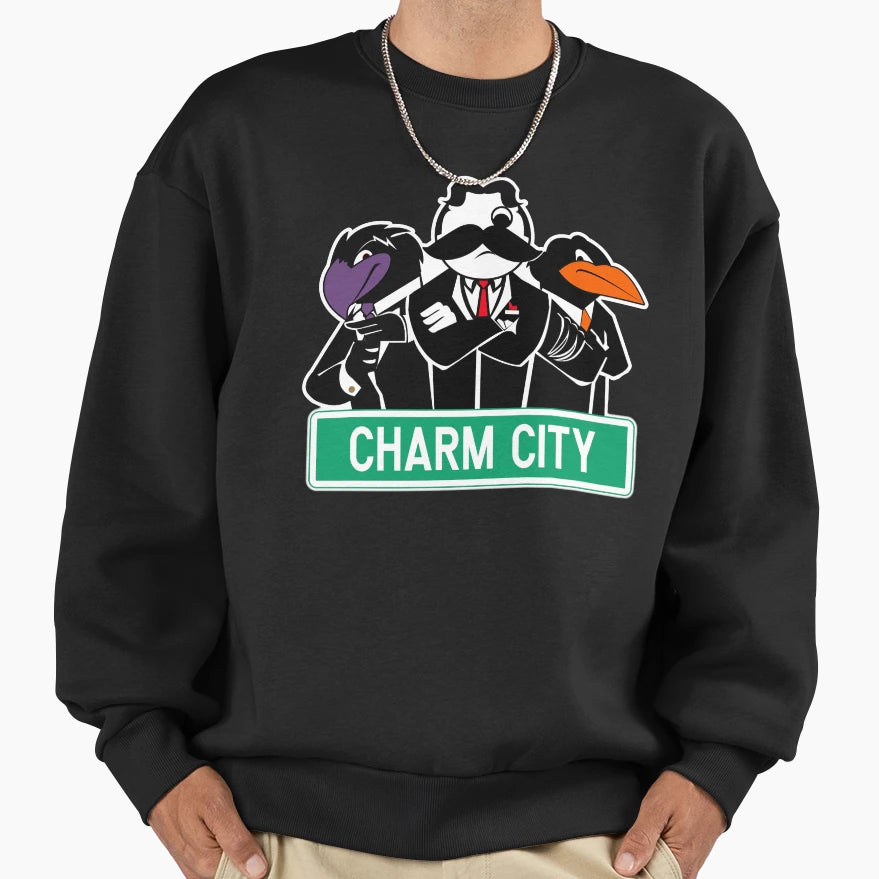 Charm City Gang Sweatshirt - Custom Art Print for Adults - T-Shirt, Sweatshirt, Hoodie