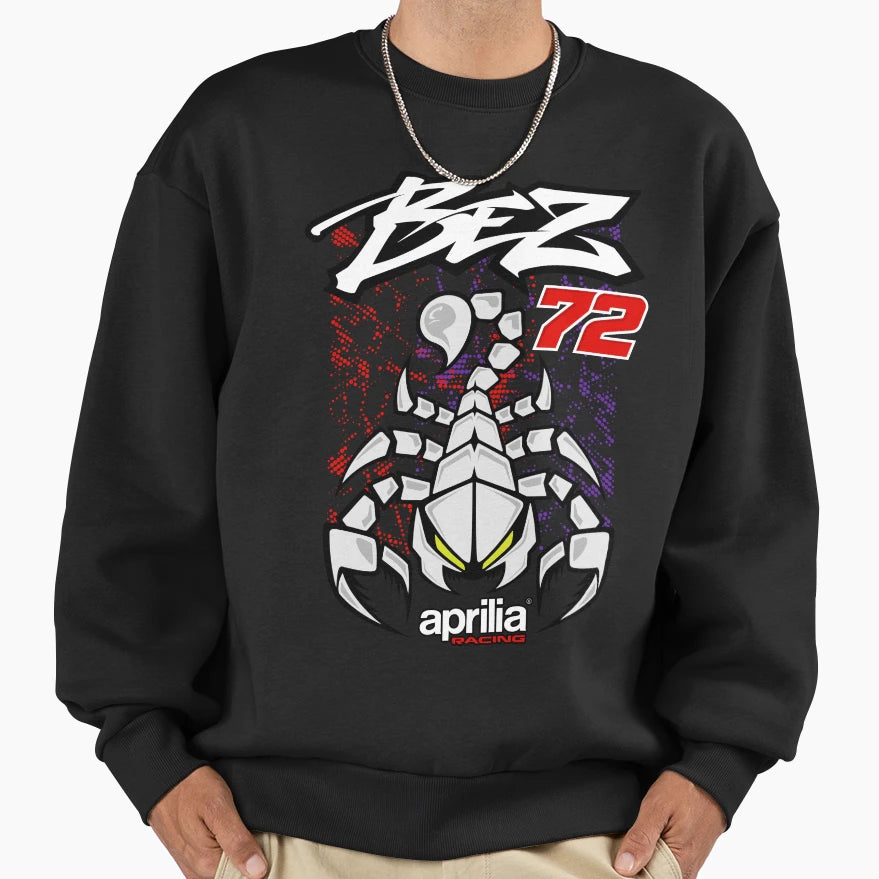 Marco Bezzecchi 72 Motogp Aprilia Sweatshirt - Minimalist Print for Adults - T-Shirt, Sweatshirt, Hoodie