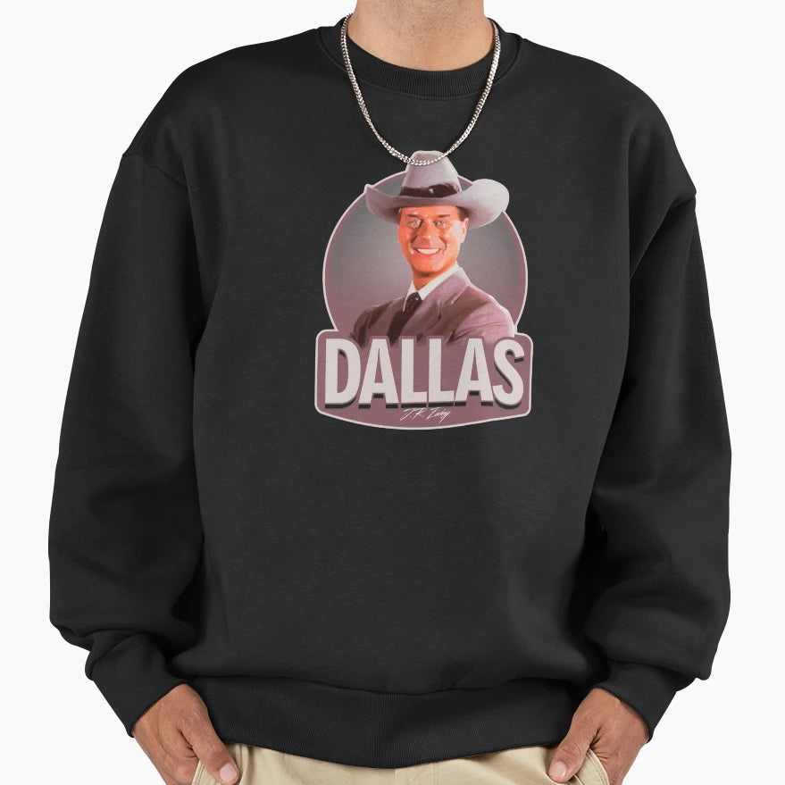 Dallas Jr Ewing Sweatshirt - Graphic Print Men Women - T-Shirt, Sweatshirt, Hoodie