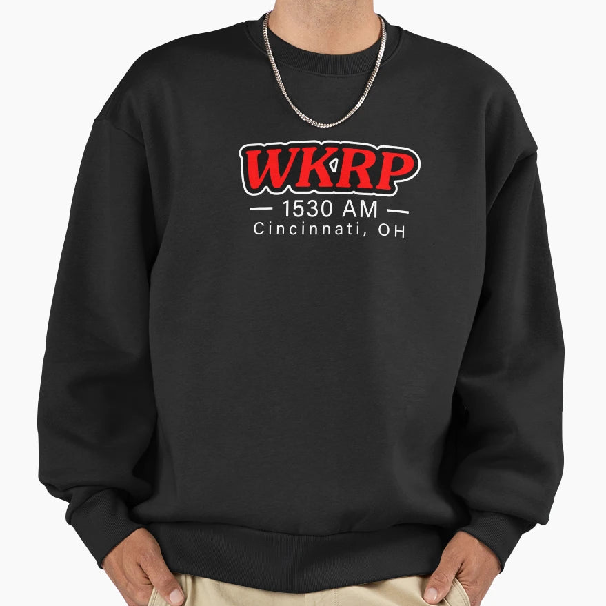 Wkrp 80S Tv Sweatshirt - Aesthetic Graphic Men Women - T-Shirt, Sweatshirt, Hoodie