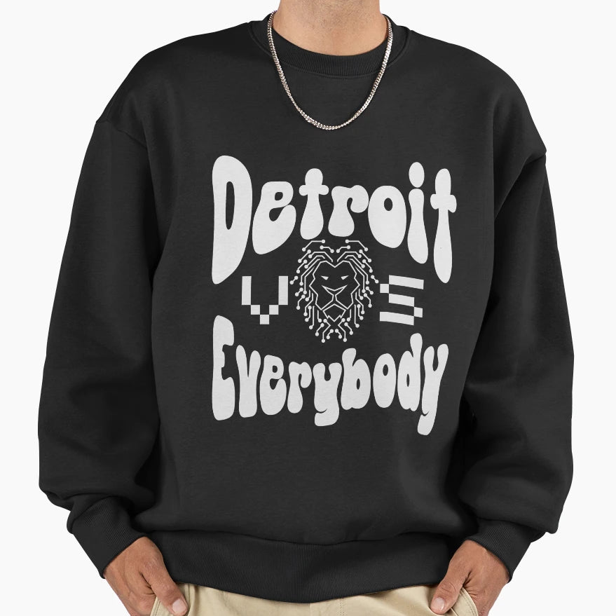 Detroit Vs All Motor City Sweatshirt - Fun Novelty Design Men Women - T-Shirt, Sweatshirt, Hoodie