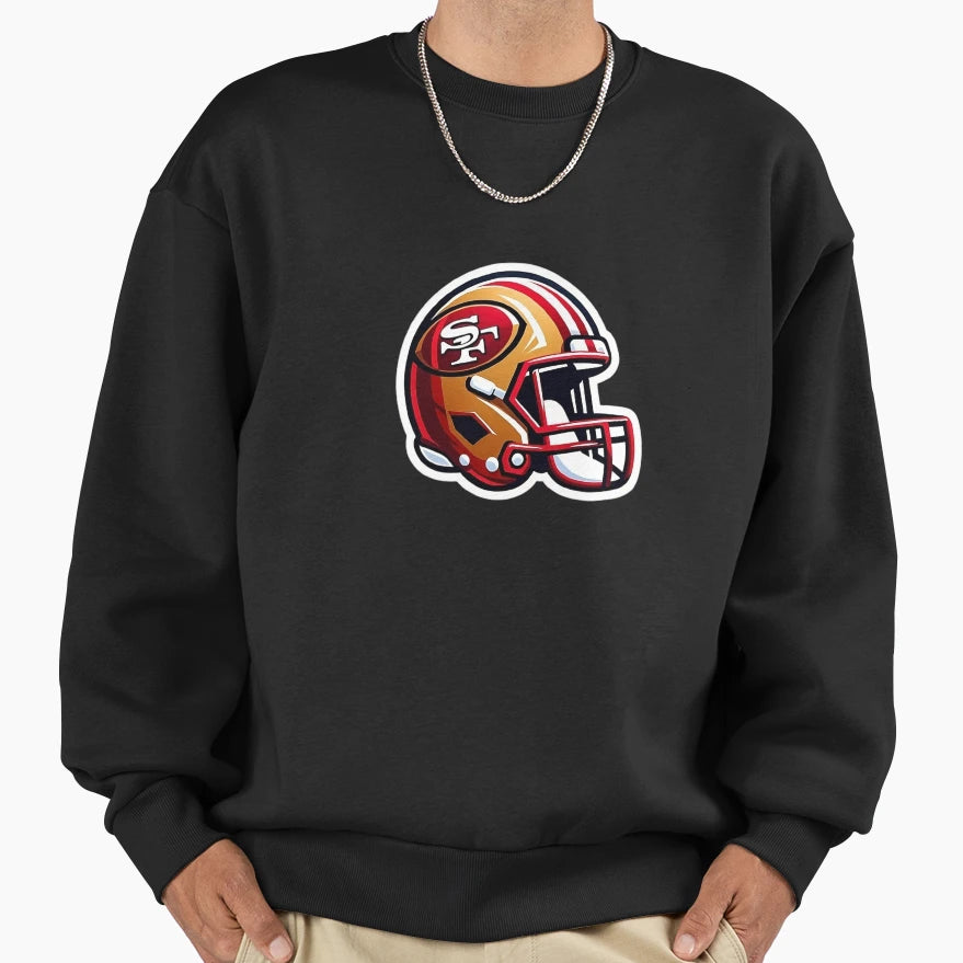 Red Gold Helmet Icon Sweatshirt - Streetwear Style for Adults - T-Shirt, Sweatshirt, Hoodie
