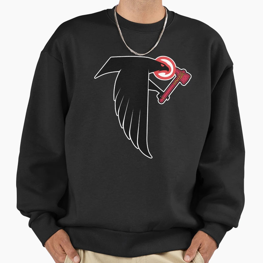 Atlanta Sports Mashup Sweatshirt - Fun Novelty Design for Adults - T-Shirt, Sweatshirt, Hoodie