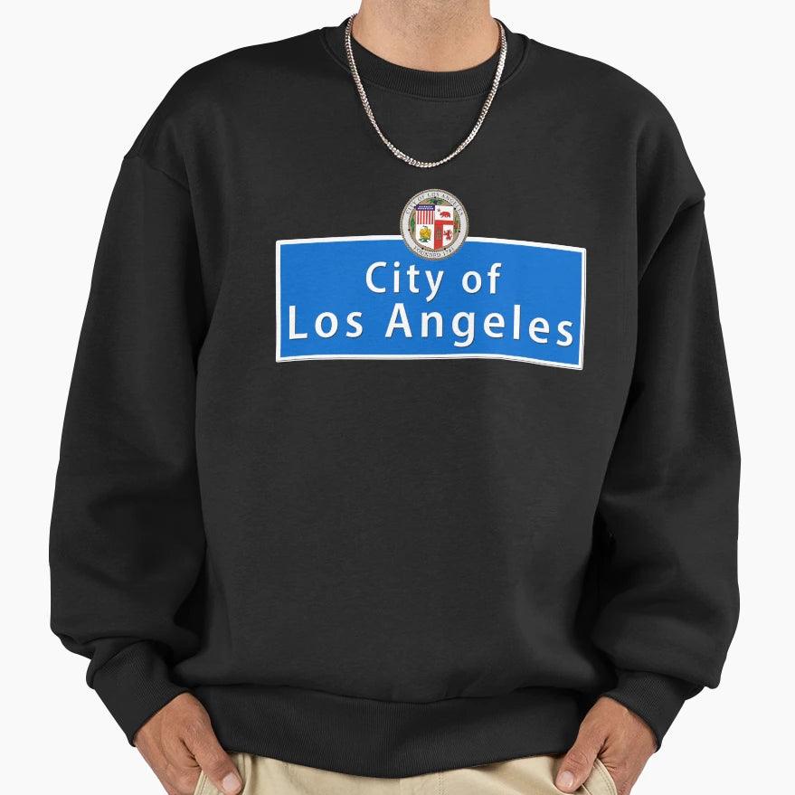 Los Angeles Street Sweatshirt - Custom Art Print Men Women - T-Shirt, Sweatshirt, Hoodie