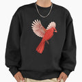Flying Bird Northern Cardinal Sweatshirt - Fun Novelty Design Men Women - T-Shirt, Sweatshirt, Hoodie