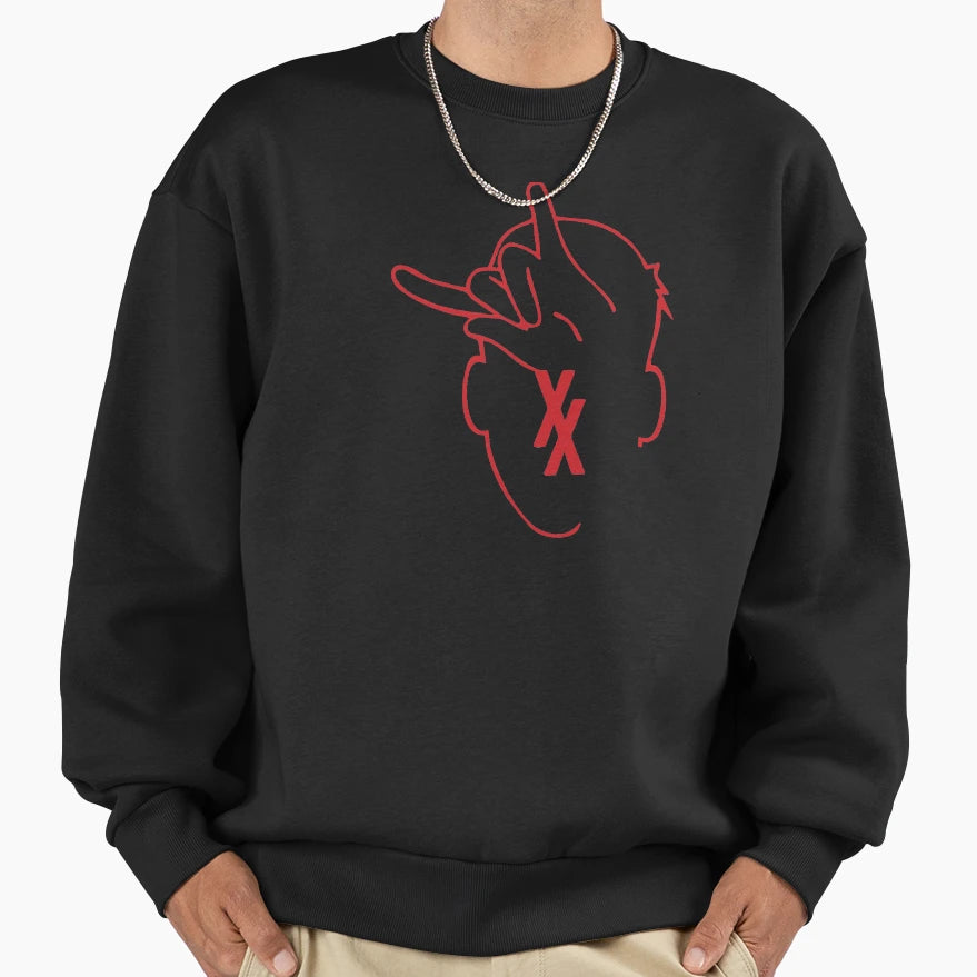 Rap Devil Hand Sign Sweatshirt - Novelty Apparel Men Women - T-Shirt, Sweatshirt, Hoodie