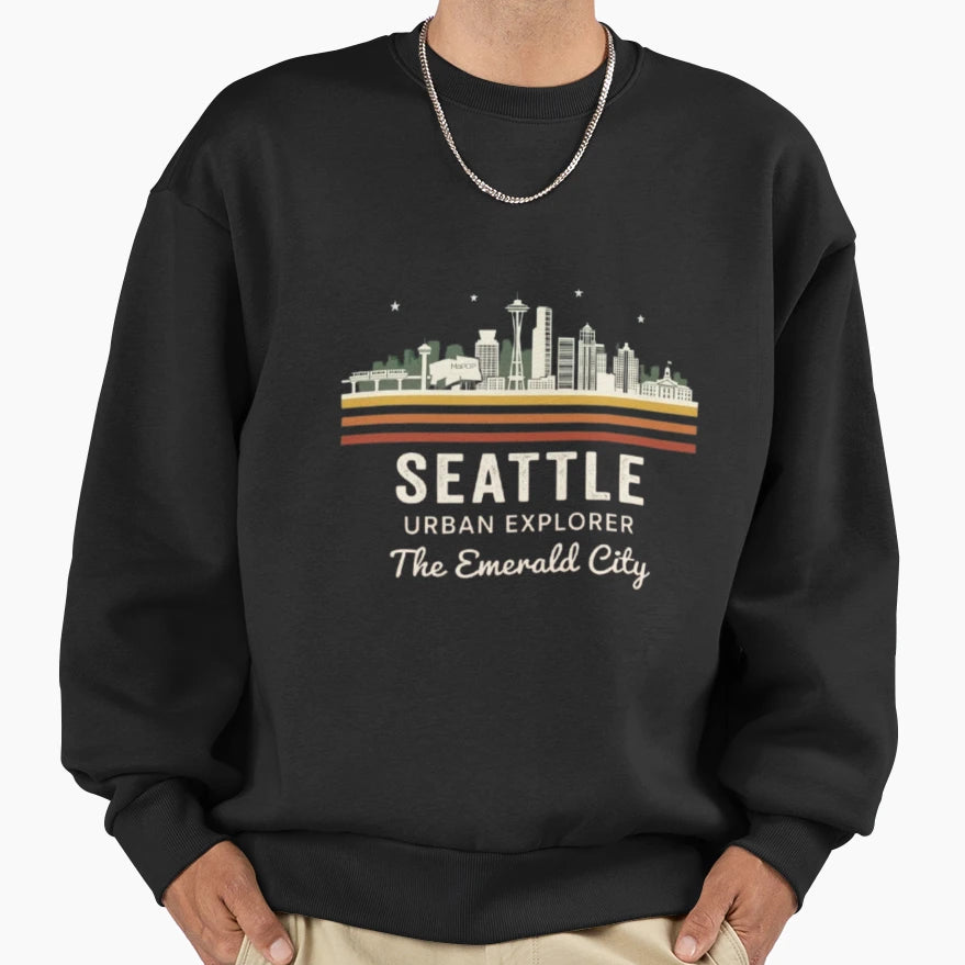 Seattle Sweatshirt - Streetwear Style for Adults - T-Shirt, Sweatshirt, Hoodie