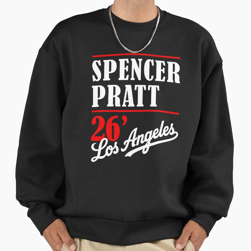 Pratt 26 Mayor Los Angeles Sweatshirt - Novelty Apparel Unisex - T-Shirt, Sweatshirt, Hoodie