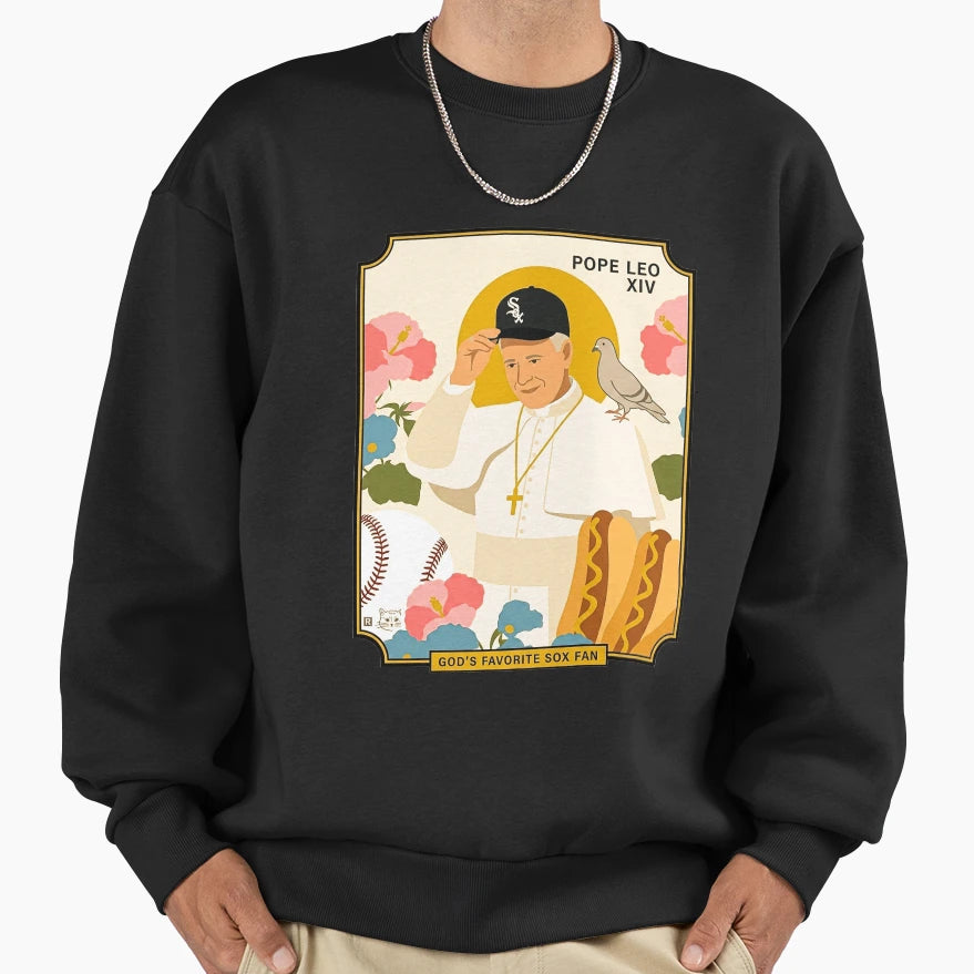 Pope Leo Sweatshirt - Minimalist Print for Adults - T-Shirt, Sweatshirt, Hoodie