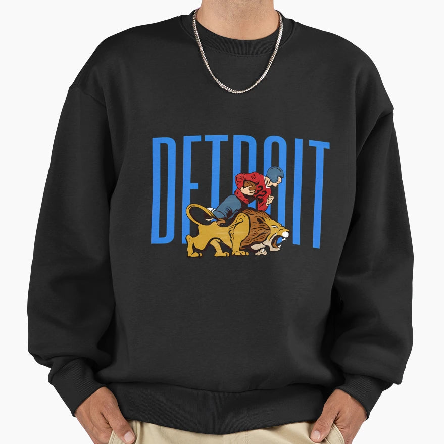 Detroit Lions Sweatshirt - Unique Graphic Men Women - T-Shirt, Sweatshirt, Hoodie