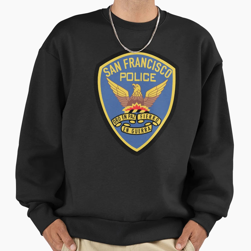 San Francisco Police Department Sweatshirt - Trendy Graphic for Adults - T-Shirt, Sweatshirt, Hoodie