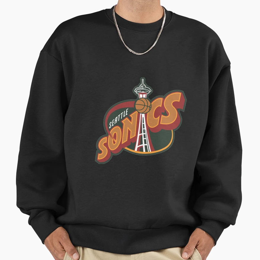 Seattle Sonic Sweatshirt - Custom Art Print for Adults - T-Shirt, Sweatshirt, Hoodie