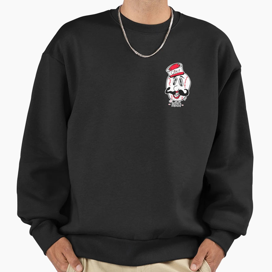 Mr Red Cincy Sweatshirt - Minimalist Print Unisex - T-Shirt, Sweatshirt, Hoodie