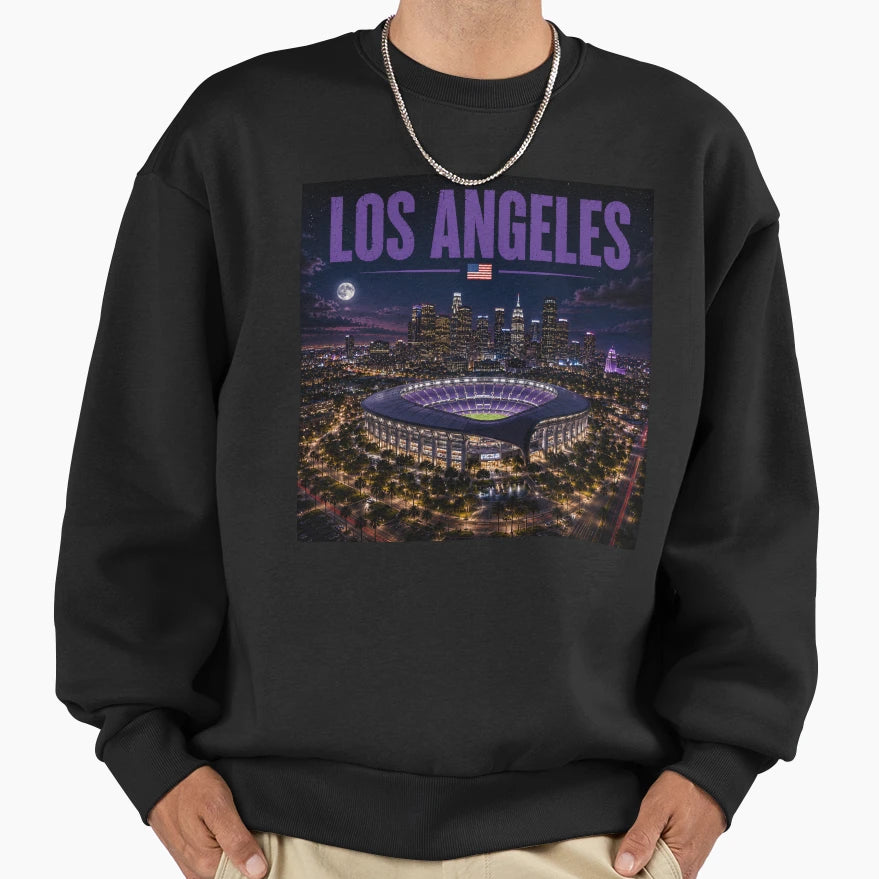 Los Angeles Cinematic Stadium Sweatshirt - Novelty Apparel Men Women - T-Shirt, Sweatshirt, Hoodie