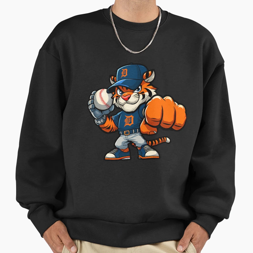 Tigers Detroit Sweatshirt - Fun Novelty Design for Adults - T-Shirt, Sweatshirt, Hoodie