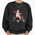 Quad Bloop Funny Race Mascot Braves Sweatshirt - Novelty Apparel for Adults - T-Shirt, Sweatshirt, Hoodie
