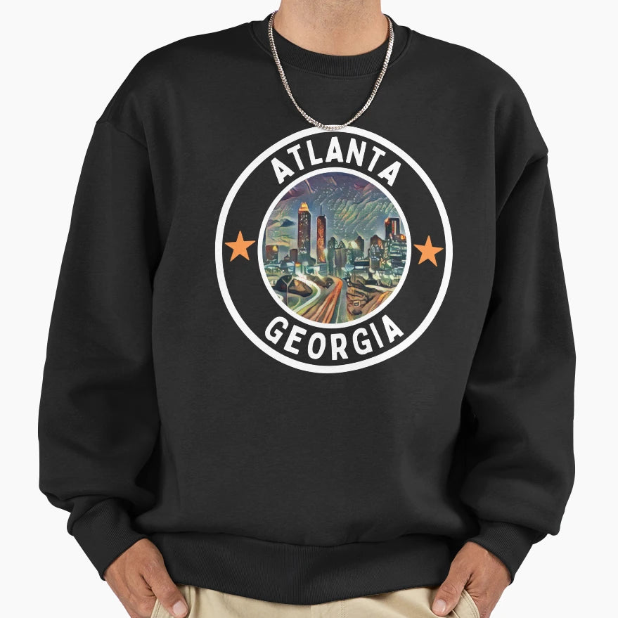 Atlanta Georgia Sweatshirt - Novelty Apparel Men Women - T-Shirt, Sweatshirt, Hoodie