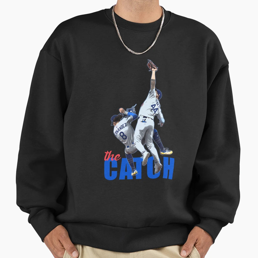 Catch Los Angeles Champs Baseball Sweatshirt - Graphic Print Men Women - T-Shirt, Sweatshirt, Hoodie
