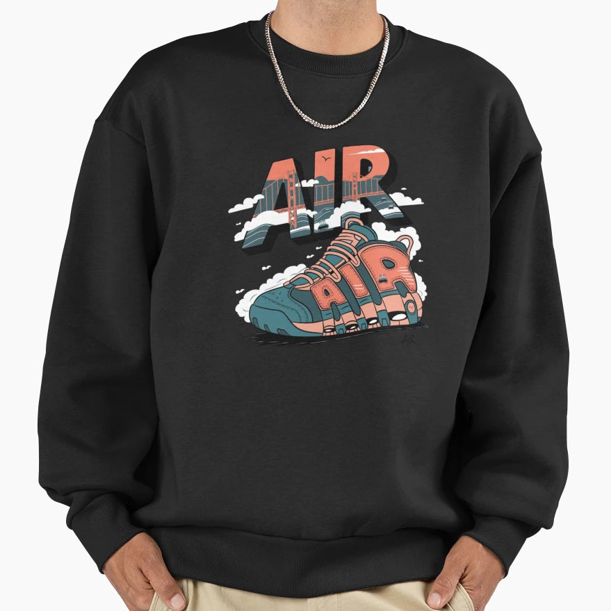 Air San Francisco Sweatshirt - Minimalist Print Unisex - T-Shirt, Sweatshirt, Hoodie