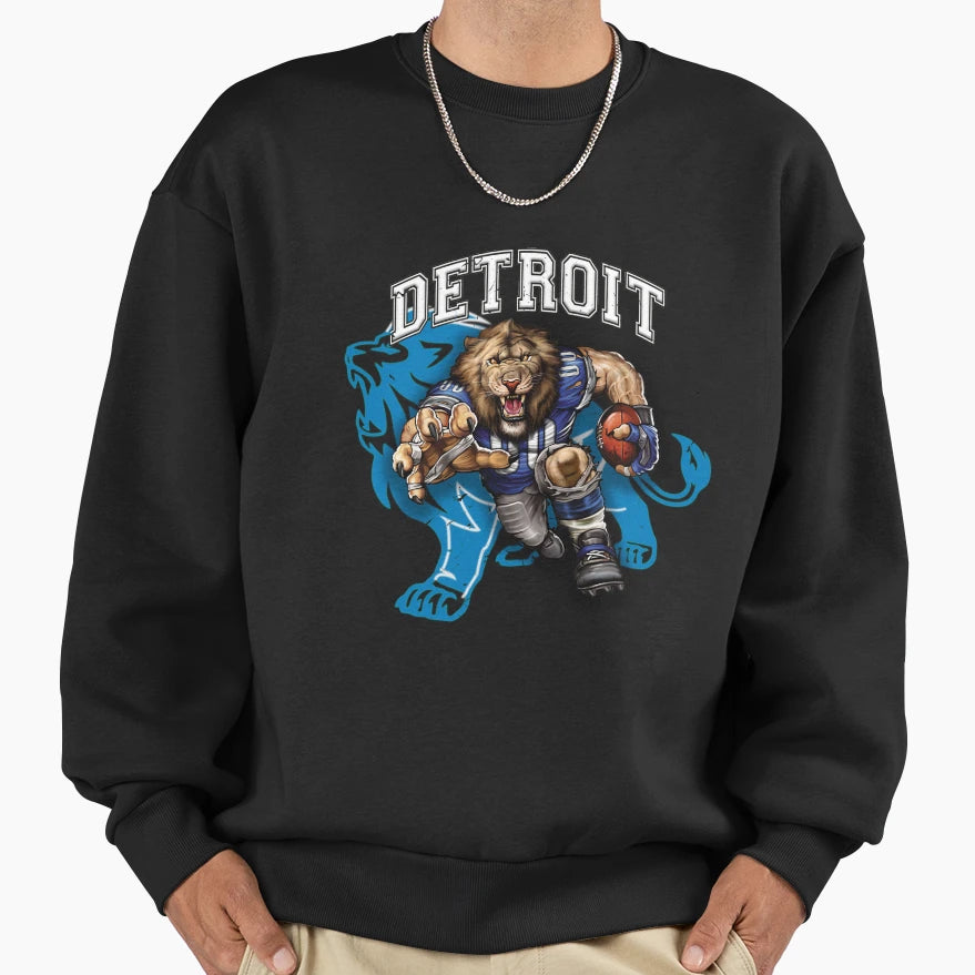 Detroit Football Sweatshirt - Streetwear Style Unisex - T-Shirt, Sweatshirt, Hoodie