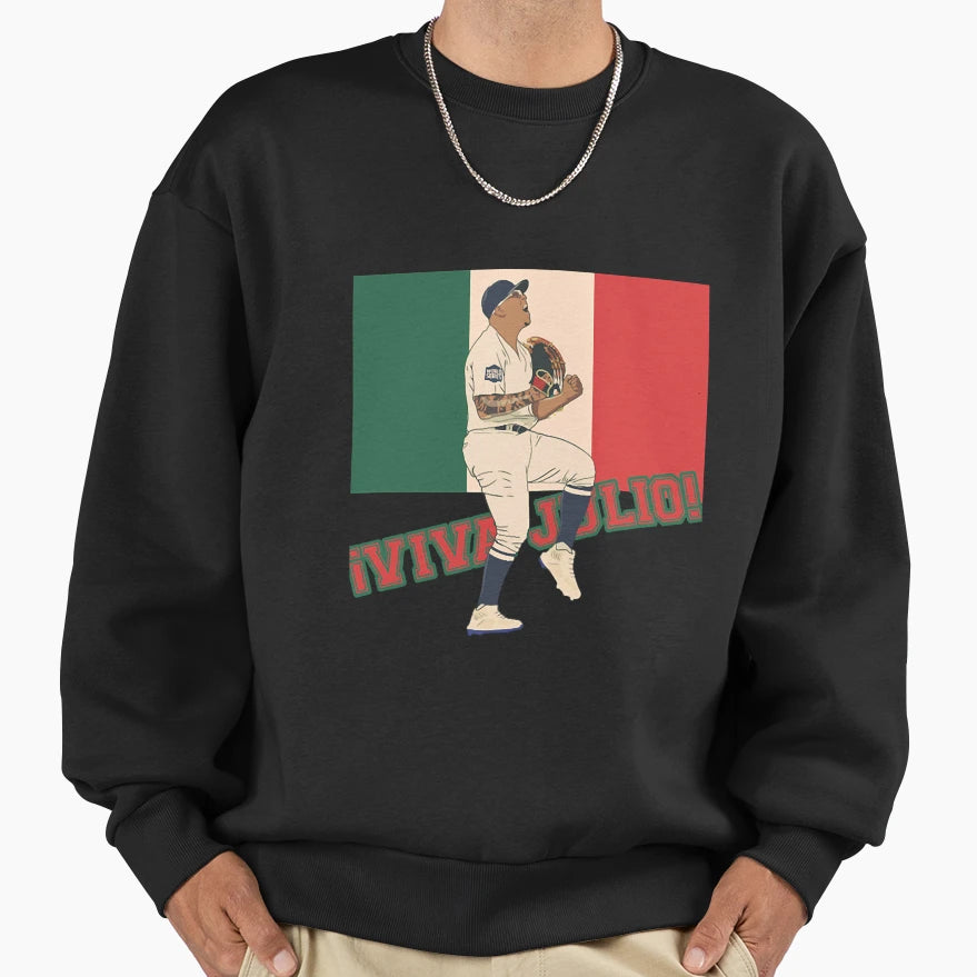 Julio Urias Viva Julio Los Sweatshirt - Casual Everyday Wear Unisex - T-Shirt, Sweatshirt, Hoodie