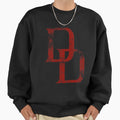 Daredevil Logo Distressed Sweatshirt - Casual Everyday Wear Men Women - T-Shirt, Sweatshirt, Hoodie
